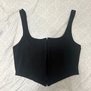 Worn Once black corset style top